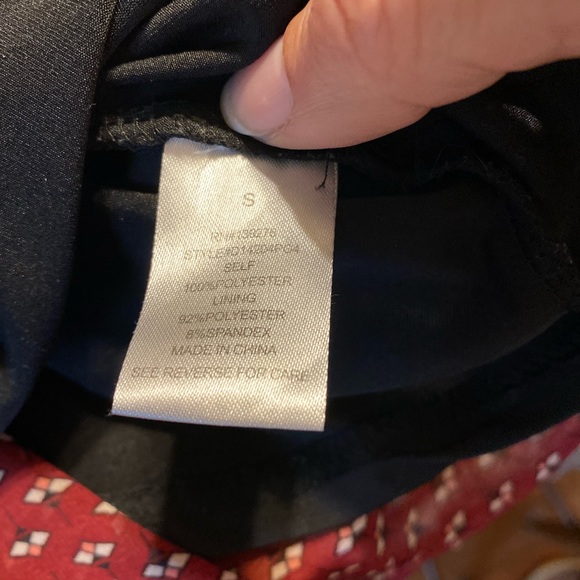 EUC Daniel Rainn Dk Red Chiffon Blouse w Lace Trim - Picture 6 of 9